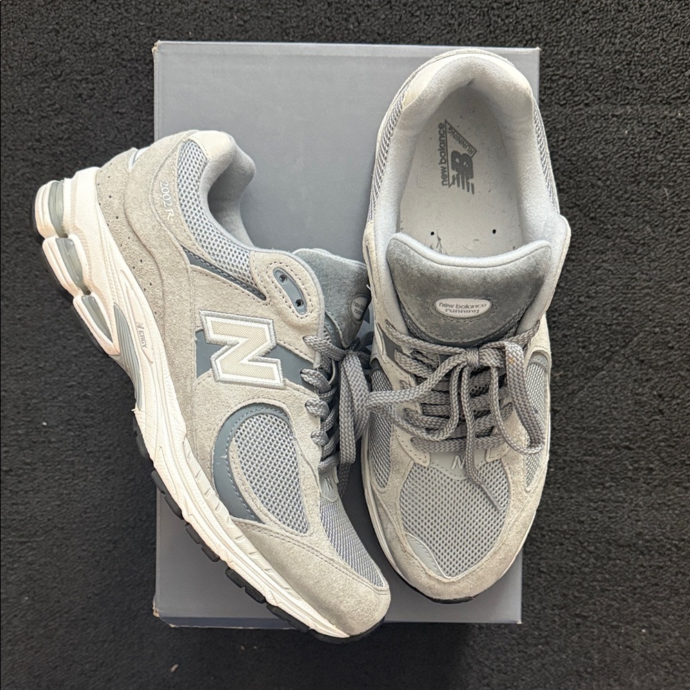 New Balance 2002R Gray and White Athletic Shoes